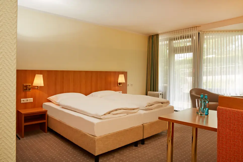 A comfortable hotelroom at the H+ Hotel Willingen - Official website