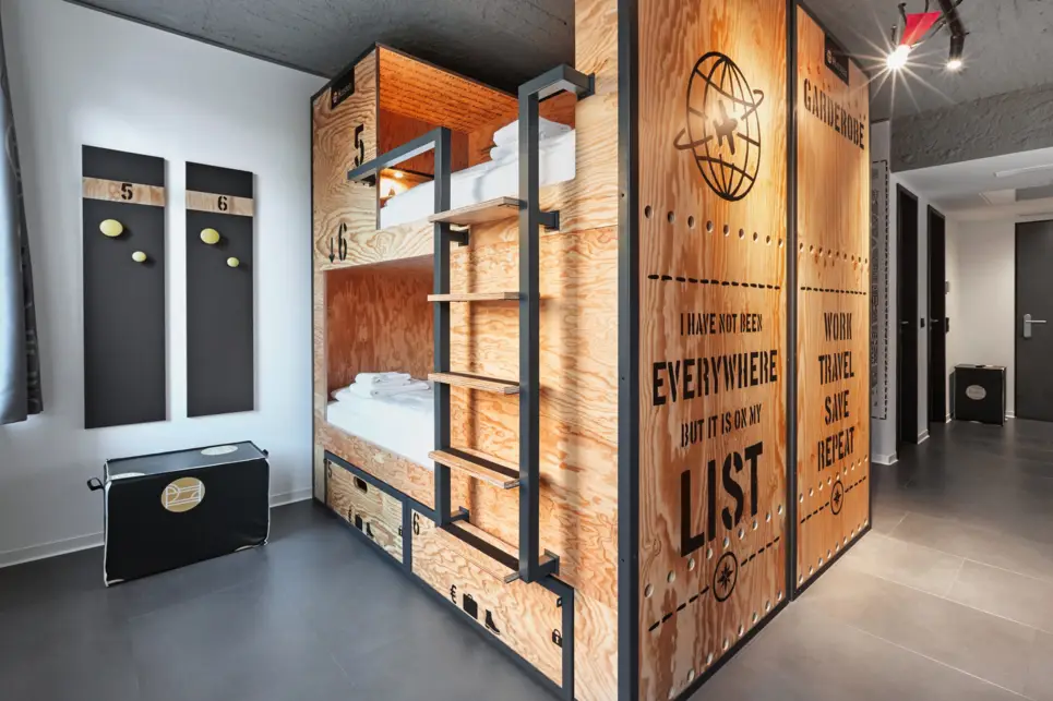 Mehrbettzimmer mit 4 Betten - H.ostel Münster - Offizielle Webseite